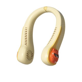 휴대용 캐릭터 목선풍기 넥풍기 넥밴드 목걸이 선풍기 3단 조절, 곰, 굽힘 정도 조절 가능