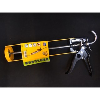 Tenda 台灣牛 特厚架式矽利康槍 附刀 黃黑 台灣製 特厚架式不滴膠矽利康槍, 1個