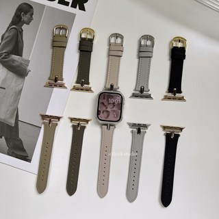 O'CLOCK STUDIO 金屬T字 Apple Watch 皮革錶帶, 1個