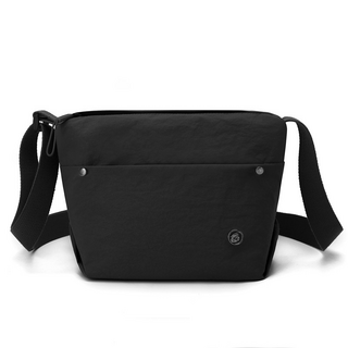 輕量斜背包 餃子包/水餃包 女用單肩包/斜跨包, 黑色  #1922