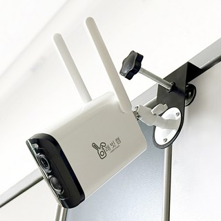 래빗캠 스마트 무선 감시카메라 실시간 현관CCTV, 안전거치대, 1개