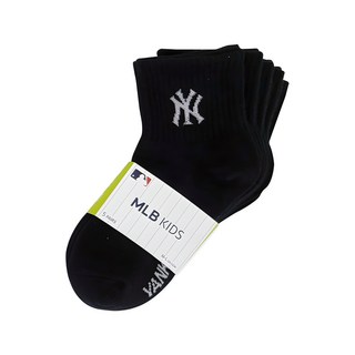 New York Yankees 兒童款大LOGO中筒襪5雙組