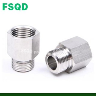 50PCS 1/4 인치3/8인치 암-수 나사 스테인레스 스틸 파이프 커넥터 커플러 어댑터 피팅, 01 Female to Male, 09 1l2 to M18x1.5