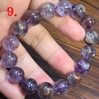 紫幽靈紫鈦晶幽靈水晶手鍊手環手珠 13mm天然水晶玉石特賣