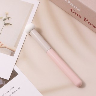 小饅頭遮瑕刷 快速遮瑕 蘑菇頭遮瑕刷 遮瑕筆 遮瑕 彩妝刷 化妝刷 遮黑眼圈 海綿 圓頭, 1個, 粉色手柄