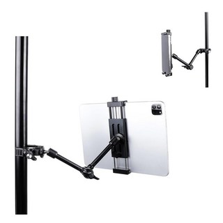 전체 알루미늄 태블릿 홀더 자전거 핸들 바 마운트 클램프 고정 자전거 스핀 바이크 유모차용 마이크 스탠드 및 마이크 음악 스탠드용 태블릿 홀더 아이패드 아이폰 4.7-, 전체 알루미늄 태블릿 홀더 자전거 핸들 바 마운트 클램