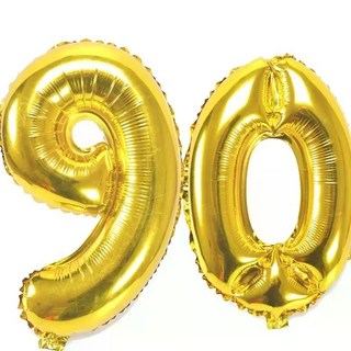 32 인치 숫자 그림 호일 풍선 10 20 30 40 50 60 70 80 90 세 성인 생일 파티 기념일 장식 공기