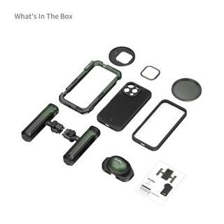 스마트폰 케이지 거치대 비디오 리그 키트 호환용 SmallRig x Brandon Li 모바일 경량 휴대폰 16 프로/프로 맥스 공동 디자인 에디션, 1)green, for iPhone 16 Pro