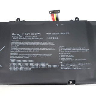 華碩 B41N1526 電池 ROG FX502VM FX505GE S5V S5VT6700 原廠筆電電池, 1個