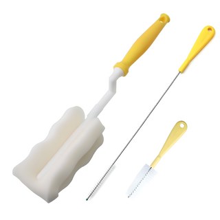 베이비베어 텀블러 세척솔 3종 세트, 노랑, 1개