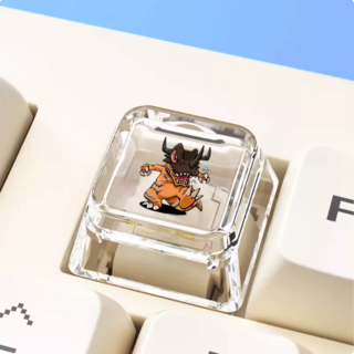 디지몬 어드벤쳐 기계식 키보드 투명 키캡, 1개