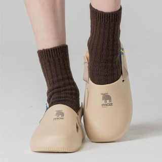 moz瑞典 駝鹿 巧巴達 eva 2way 穆勒涼拖鞋(奶茶) - 輕量舒適，室內外兩穿, 40-41(260)