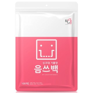 워너홈 생분해 옥수수전분 음식물 주방 싱크대 거름망 음쓰백 특대형, 100개입, 1개