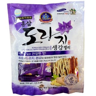 홍삼 도라지 생강 젤리 건강간식 효도선물, 500g, 2개