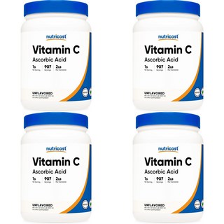 뉴트리코스트 고흡수 비타민 C 아스코르브산 파우더, 4개, 907g