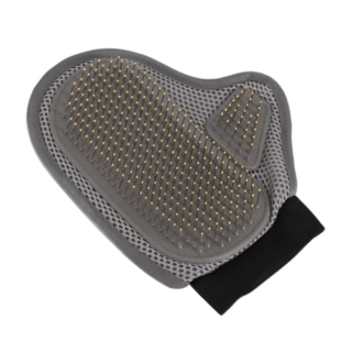 GicpureM 장모 고양이강아지 장갑형 털 제거 목욕 마사지 브러시, 1개, 회색