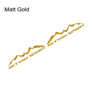 픽업 트렁크 사이드 스티커 쌍용 액티언 스포츠 AX5 트럭 그래픽 산악 스타일 장식 데칼 비닐 커버 자동차