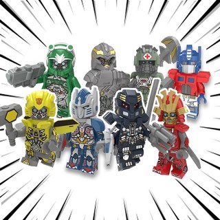 트랜스포머 로보트 캐릭터 8종 호환블록 브릭미니피규어 취미/수집/장식/컬렉션용 커스텀 블록피겨, 1개, TF09. 트랜스포머 8종 세트