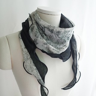 텐셀 투알드조이 배색 마름모 스카프 간절기 봄 가을 여성 여자 벨리에 롱스카프