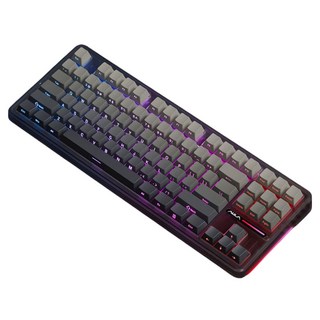 AULA F87 프로 3모드 기계식 키보드, 제조사축, 그레이축 V4, 그레이 블랙 그라데이션