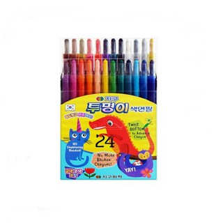 지구화학 투명이 색연필 24색