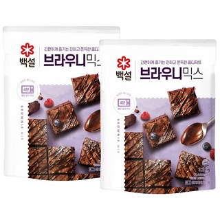 백설 오리지널 브라우니믹스, 320g, 2개