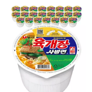 농심 육개장 사발면 86g, 24개