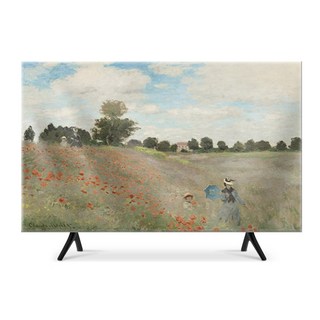 비템포 티비 가리개 TV 55인치 65인치 75인치 티비 먼지 덮개 커버, 아르장퇴유 부근의 개양귀비꽃