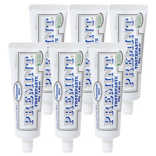 PREMINT 프레민트 화이트닝민트 레몬라벤더 치약, 80g, 6개