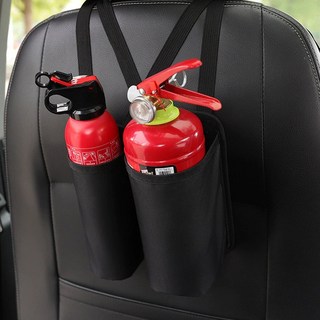 차크닉 차량용 소화기 거치대 보관함 커버 가방 걸이 케이스, 블랙, 1개