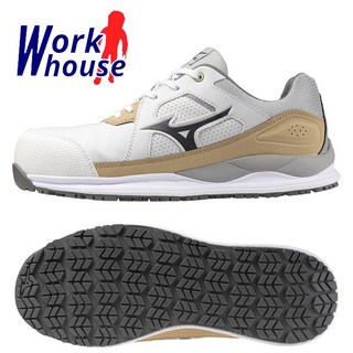 【Work house】MIZUNO HW 2代 美津濃 超回彈鞋帶款 輕量工作鞋 安全防護鞋 F1G1247101