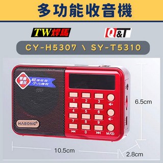 TW焊馬 多功能音樂播放器 台灣出貨 MP3 FM多媒體播放器 USB 音樂電台, CY-H5307(焊馬)