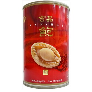 南海吉品鮑魚罐頭 (425g) - 嚴選上等鮑魚，肉質Q彈，方便即食，宴客送禮自用皆宜, 425g, 1個