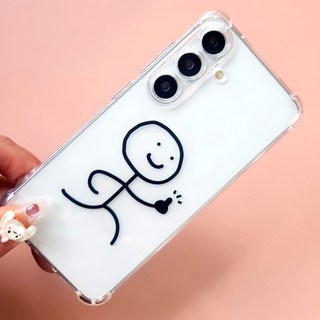 아이폰14 15 16프로 갤럭시s24 s25 병맛 라인 디자인 젤리 케이스