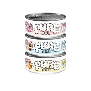 COUCH POTATO 沙發馬鈴薯 PURE 純粹主食罐80g【24罐組】單一溫體肉 純粹罐 貓罐頭, 1個, 溫體牛肉(PURE純粹罐),超取限一箱