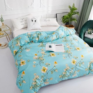 이불커버 화려한 100% 폴리에스터 이불 커버 목가적인 스타일의 꽃 신제품 1pc, [01] 160cmX210cm, [01] qingyizhengnong