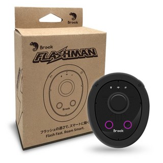 【Brook】Flashman GPS位移裝置 多功能輔助神器 虛擬定位飛人 iOS專用, 黑, 1個, FLASHMAN