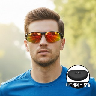 스테포나 제롬 스포츠 편광 선글라스 자외선 차단 자전거 등산 고글 + 전용 하드케이스