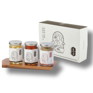 [무료보자기포장] 올꿀 천연꿀 3종 선물세트 아카시아 야생화 벌화분, 1세트, 660g