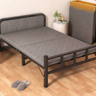 摺叠床 免安裝 單人床家用午休床 收納床