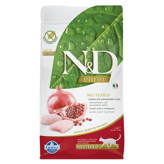 Farmina 法米納 ND 全系列 貓飼料 1.5kg 小包, 1個, GC6無穀 低卡結紮貓雞肉石榴1.5kg