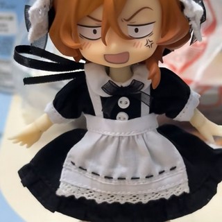 OB11 文豪野犬 BJD 素體娃衣 手辦, 1個, 中原中也女僕套裝 三套錶情