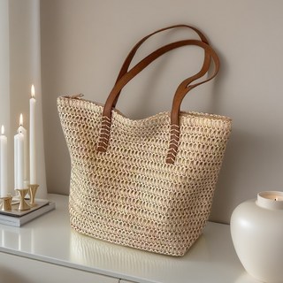 살림포엣 여성 가방 바캉스 라탄 숄더백 휴양지 가방