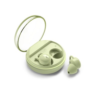 모락 글로우팟3 커널형 고음질 블루투스 5.3 초소형 무선 이어폰, 그린