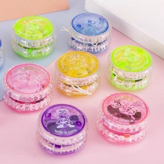 兒童發光溜溜球 夜光閃光yoyo悠悠球 幼兒園奬品送學生小禮物, 混色1個, 1個