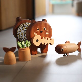 우디젠트 두루마리케이스 휴지케이스 두루말이 롤 티슈 케이스 디스펜서 키친타올 동물 집들이 선물, 1개, 긴 냥이마리