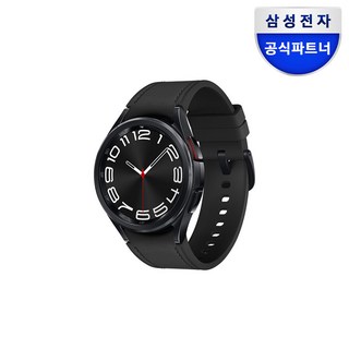 [강화유리필름 2매 증정] 삼성전자 갤럭시워치6 클래식 43mm 블루투스 블랙, 블랙=(SM-R950NZKAKOO)