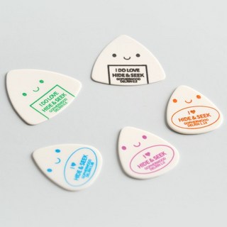 고퍼우드 기타 피크 델린 스탠다드 정삼각형 피크, 정삼각형 그린 0.6mm, 1개