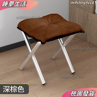 加大加厚折疊椅 小馬紮 戶外便攜釣魚椅 家用小凳子 矮凳 多色可選 全折疊凳, 咖色 測試400斤, 1個