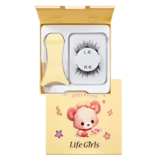 Life Girls 磁吸假睫毛 #11 漫畫睫, 1盒, 01少女睫